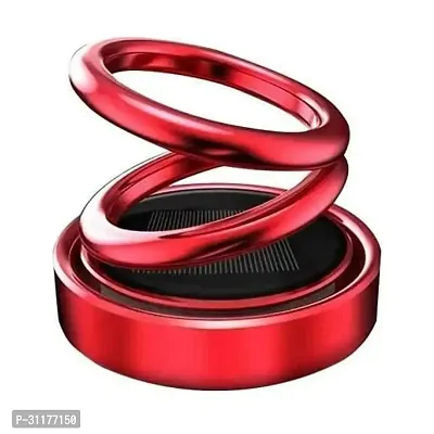 Solar Ring Car Perfume/Solar Energy Rotating Car Perfume/Solar Energy Car Perfume/Solar Dancing Car Perfume/Solar Perfume For Car Dashboard - Red-thumb0