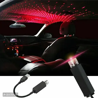 Generic Car Usb Ambient Star Projector Lights Usb Universal Fit For All Cars Pack Of 1