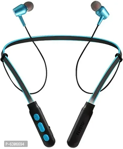Designer B11 Neckband Sports Bluetooth Headset - Blue, In the Ear