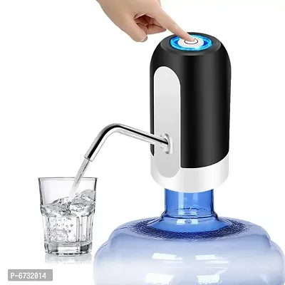 Wisholics Water Bottle Pump Automatic Drinking Portable Electric Universal Dispenser (5 Gallon, Black/White)-thumb0