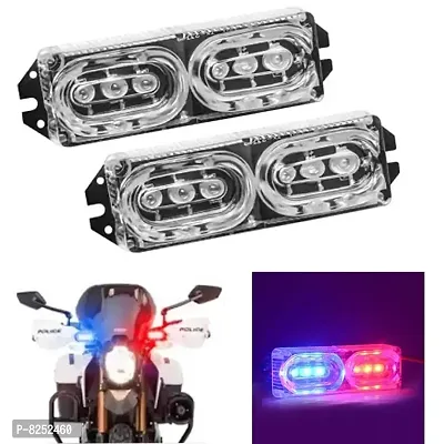 AUTOMOTVE  ACCESSORIES Small Multi Coloure Police Light Electric, Petrol Scooty  Bike-thumb0