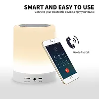 Night Light LED Touch Lamp Portable Bluetooth Speaker, Wireless HiFi Speaker with Smart Colour Changing Touch Control, USB Rechargeable Bedside Table Lamp/TF Card/AUX Support for All Devices-thumb1