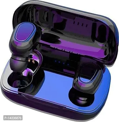 Portable In-Ear TWS Bluetooth L-21 Earbuds Bluetooth Headset with Chaging Case (with Mic)-thumb0