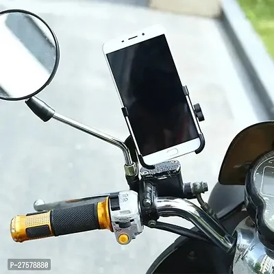 Universal Mobile Holder for Scooty, Bike Mobile Stand Holder Metal Body-thumb2