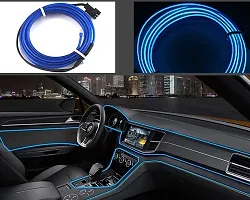 Iivaas 5M Neon Light Dance Party Decor Light Neon LED Lamp Flexible EL Wire Rope Tube Waterproof LED Strip ndash; Only EL Wire -BLUE-thumb1
