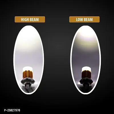 Iivass High and Low Beam Bike Headlight Bulb with LED Ring Super Bright LED Headlight-thumb2