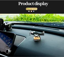 Iivaas Aircraft Solar plane Powered Car Perfume Diffuser/Dispenser | Aeroplane Glider Design, Auto Rotation Fan | For Car Dashboard with Perfume liquid  Organic Fragrance-thumb1