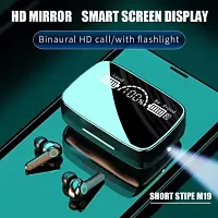 M19 tws bluetooth 5.0 wireless Digital Display 13mm Drivers F2 Bluetooth Headset  (Black, True Wireless)-thumb4