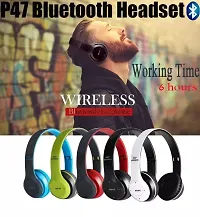 Classy Foldable Wireless Headphone Sports Headphone with Mic, Pack of 1, Assorted-thumb3