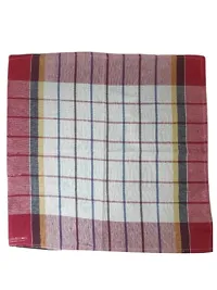 Designer Multicoloured Cotton Checked Hand Towels-thumb4