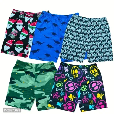 Stylish Cotton Shorts For Kids Boys - Pack Of 5-thumb0