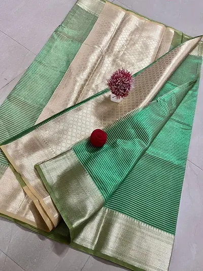 Must Have Tissue Saree with Blouse piece 