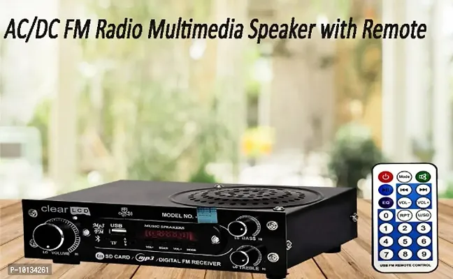 Aarav AC/DC FM Radio Multimedia Speaker with Bluetooth, USB, SD Card, Aux-thumb0