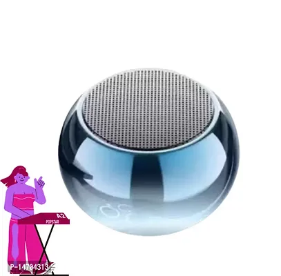 M3 Colorful Wireless Bluetooth Speakers Mini Electroplating Round Steel Speaker (Random Color)