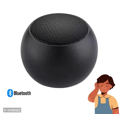 M3 Colorful Wireless Bluetooth Speakers Mini Electroplating Round Steel Speaker (Random Color)