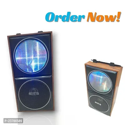 Bluetooth Party Subwoofer Floor Standing Speaker Wireless Portable Bluetooth Speaker V5.2 with FM Radio, TWS Function, USB, SD Card, Multicolor-thumb0