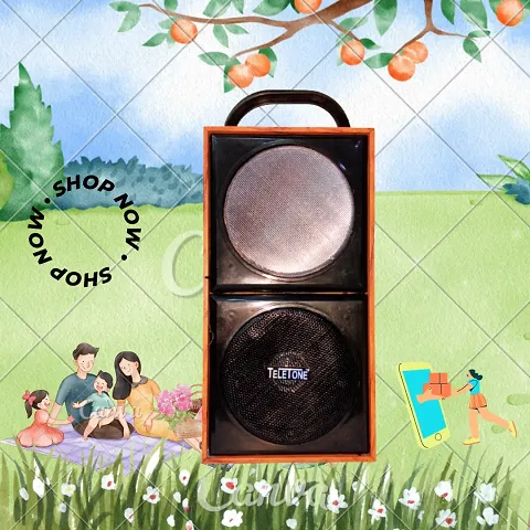 Wireless Bluetooth Speaker Wooden Body 15H Music Playback time 20 W Bluetooth Party Speaker