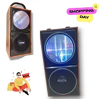 Portable Wooden Box Wireless High quality Super Bass Bluetooth Speaker 15 W Bluetooth Laptop/Desktop Speaker  (Multicolor, Stereo Channel)-thumb1