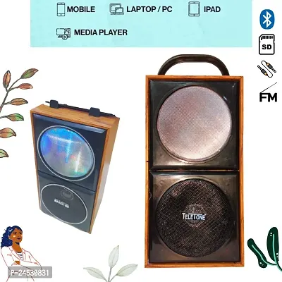 Bluetooth Speaker 5W Multi-Media Bluetooth Party Speaker with RGB Lights, USB, SD Card and FM Radio-thumb0