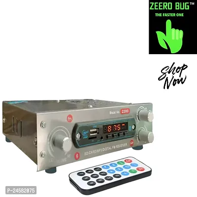 FM Radio Multimedia Speaker with Bluetooth, USB, SD Card, Aux FM Radio Perfect Kitchen and Home Radio-thumb0