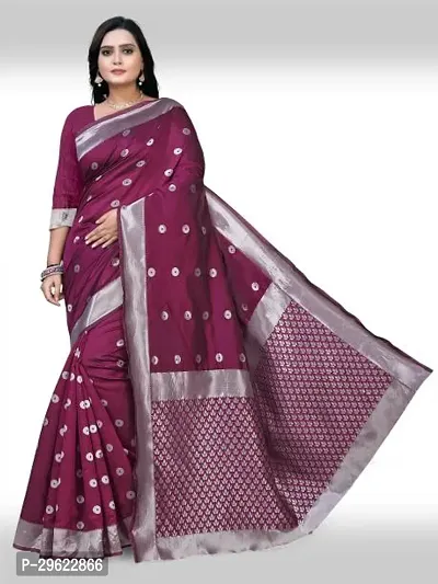 Stylish Chiffon Purple Printed Saree with Blouse piece