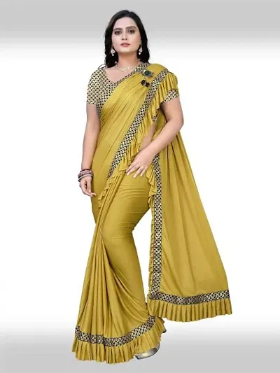 Trending Chiffon Saree with Blouse piece 