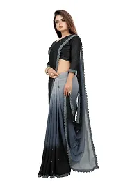 Beautiful Georgette Moti Look Saree With Blouse Piece-thumb2