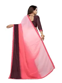 Beautiful Georgette Moti Look Saree With Blouse Piece-thumb2