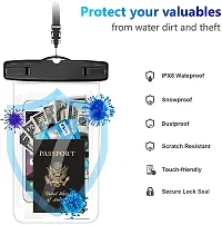 Waterproof Mobile Cover Pouch Mobile Cases Waterproof Sealed Transparent Bag with Underwater Pouch Cell Phone Pouch for All Mobile up to 6.5 inch (Pack of 1)-thumb2