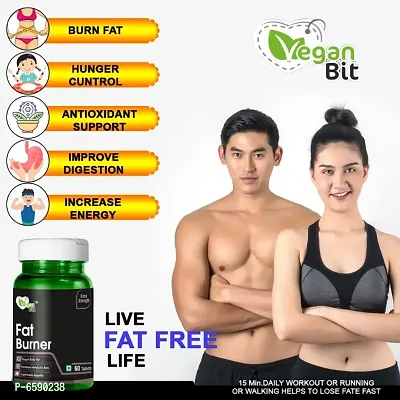 Vegan Bit Advanced Fat Burner and Natural Weight Loss Supplement Veg Tablet For Men and Womenandnbsp;andnbsp;(60 Tablets)| 100% Natural Fat Burner | No Side Effect-thumb4