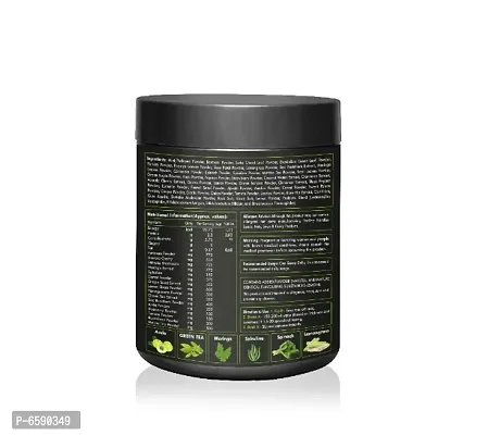 Vegan Bit Multigreen food - Complete Nutrition Powder | Plant-Based Nutrition, Detoxifies Body, Glowing Skin and Healthy Digestion| Ayurvedic Herbs help Build Strength and Immunity-thumb2