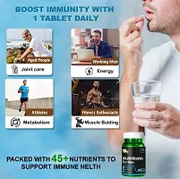 Vegan bit Multivitamin for Men (Vitamins and Minerals) | Anti-Oxidants, Energy, Metabolism, Immunity and Muscle Function - 60 Tablets-thumb2