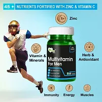 Vegan bit Multivitamin for Men (Vitamins and Minerals) | Anti-Oxidants, Energy, Metabolism, Immunity and Muscle Function - 60 Tablets-thumb3