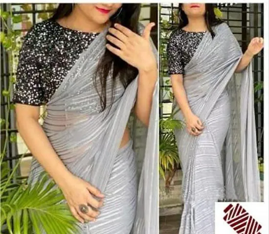 Alluring Art Silk Saree with Blouse piece 