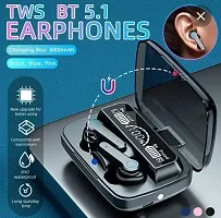 Mahakal Saless  Bluetooth M19 Earbuds TWS Wireless 5.1 2000 mAh Inbuilt Power Bank with LED Display  Touch Control-thumb3
