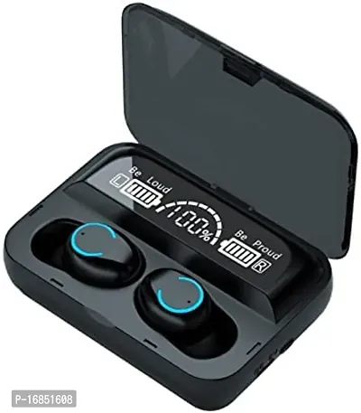 Mahakal Saless  M10 TWS Wireless In Ear Earbuds with 2000mAh Charging Power Bank  LED Display 3D Touch Bluetooth Headset (Pack of 1)-thumb2