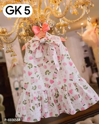 Toddler Baby Girls Kids Printed  Princess Dresses-thumb0