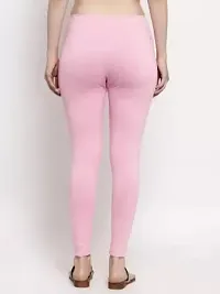 Beautiful Women Casual Wear Cotton 4 Way Lycra Leggings (3XL-(36-40), 98 Pink)-thumb1