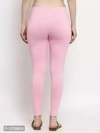 Beautiful Women Casual Wear Cotton 4 Way Lycra Leggings (3XL-(36-40), 98 Pink)-thumb2