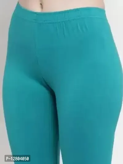 Beautiful Women Casual Wear Cotton 4 Way Lycra Leggings (XL-(28-32), 33 Rama Green)-thumb5