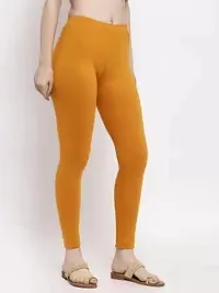 Beautiful Women Casual Wear Cotton 4 Way Lycra Leggings (3XL-(36-40), 27 Mustard)-thumb2