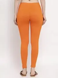 Beautiful Women Casual Wear Cotton 4 Way Lycra Leggings (3XL-(36-40), 26 Orange)-thumb1