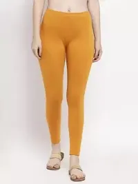 Beautiful Women Casual Wear Cotton 4 Way Lycra Leggings (3XL-(36-40), 27 Mustard)-thumb3