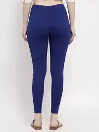 Beautiful Women Casual Wear Cotton 4 Way Lycra Leggings (XL-(28-32), 19 Dark Blue)-thumb1