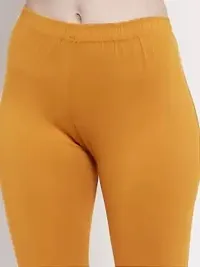 Beautiful Women Casual Wear Cotton 4 Way Lycra Leggings (3XL-(36-40), 27 Mustard)-thumb4