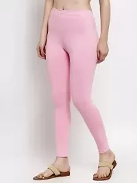 Beautiful Women Casual Wear Cotton 4 Way Lycra Leggings (3XL-(36-40), 98 Pink)-thumb3
