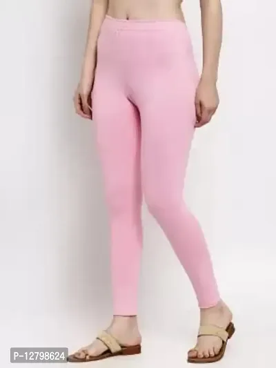 Beautiful Women Casual Wear Cotton 4 Way Lycra Leggings (3XL-(36-40), 98 Pink)-thumb4