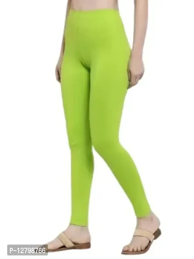 Beautiful Women Casual Wear Cotton 4 Way Lycra Leggings (3XL-(36-40), 46 Parrot Green)