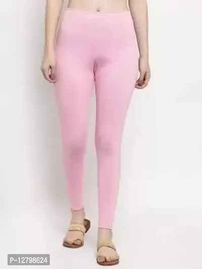 Beautiful Women Casual Wear Cotton 4 Way Lycra Leggings (3XL-(36-40), 98 Pink)-thumb5