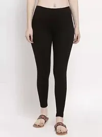 Beautiful Women Casual Wear Cotton 4 Way Lycra Leggings (3XL-(36-40), 22 Black)-thumb2